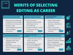 Merits of selecting editing as career